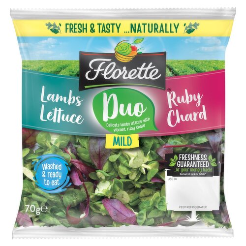 Florette Duo Lambs Lettuce & Ruby Chard Salad (70 g)