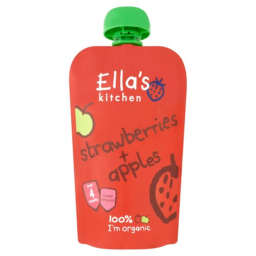 Ella's Kitchen Strawberries & Apples 4+ Months (120 g)