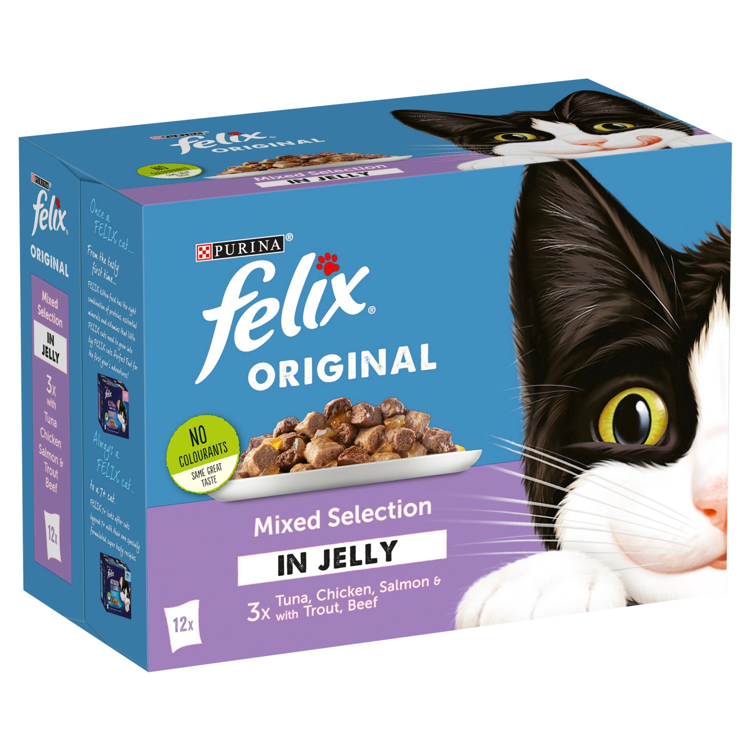 Felix Original Mix Selection in Jelly Cat Food 12 Pack (100 g)