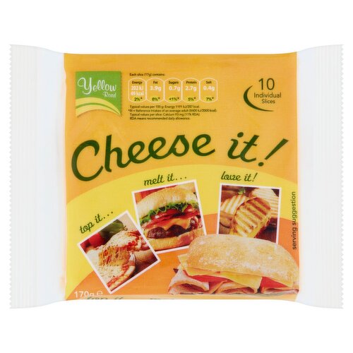 Yellow Road Cheese It Slices 10 Pack (170 g)