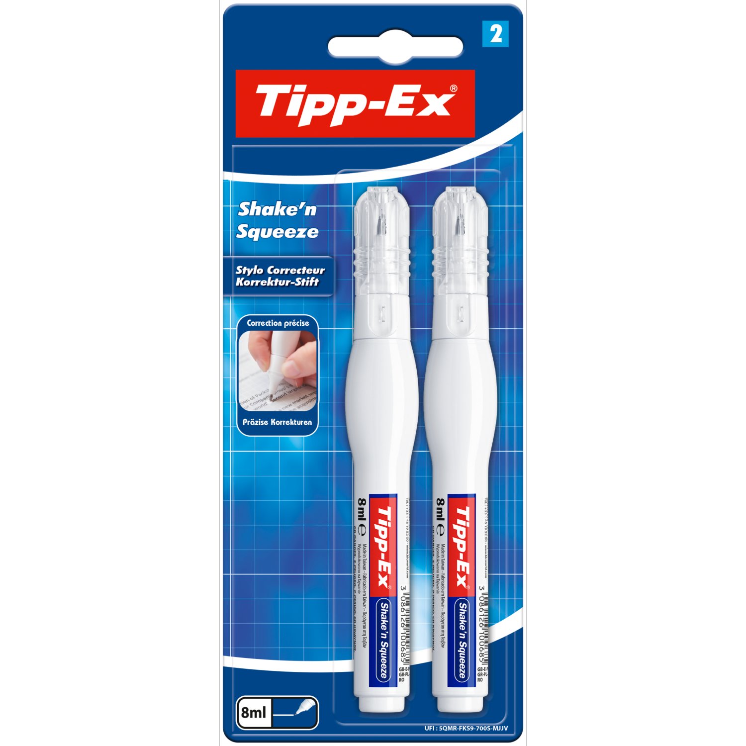 Tippex Shake N Squeeze 2pk (1 Piece)