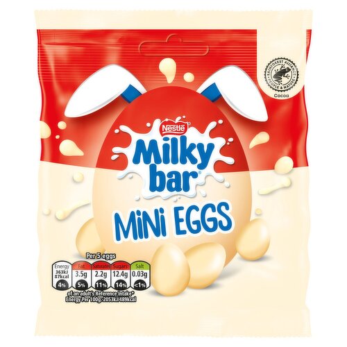 Milkybar White Chocolate Mini Eggs Bag (80 g)