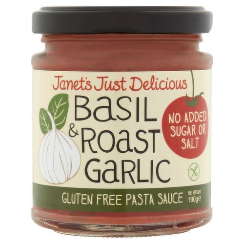 Janet's Just Delicious  Basil & Roast Single Serve Garlic Pasta Sauce (190 g)