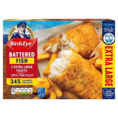 Birds Eye Extra Large Battered Fish Fillets 2 Pack (320 g)