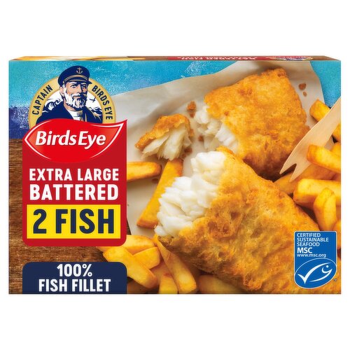 Birds Eye Extra Large Battered Fish Fillets 2 Pack (320 g)