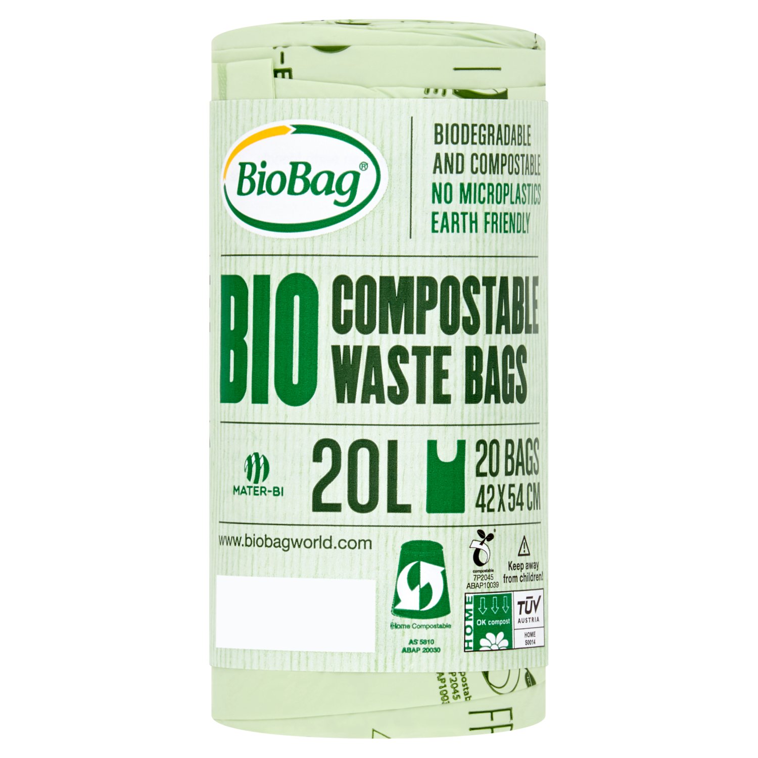 BioBag 20 Litre Compostable Waste Bags (20 Piece)