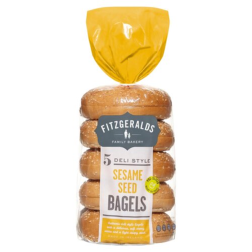 Fitzgeralds Sesame Bagels 5 Pack (425 g)