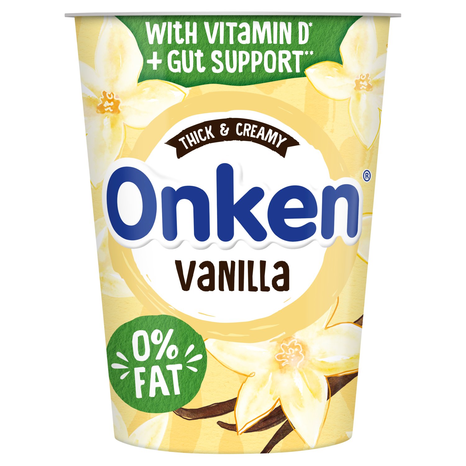 Onken 0% Fat Vanilla Yogurt (450 g)