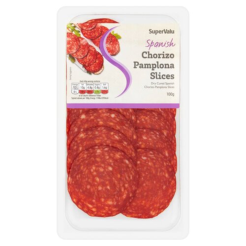 SuperValu Spanish Chorizo Pamplona Slices (100 g)