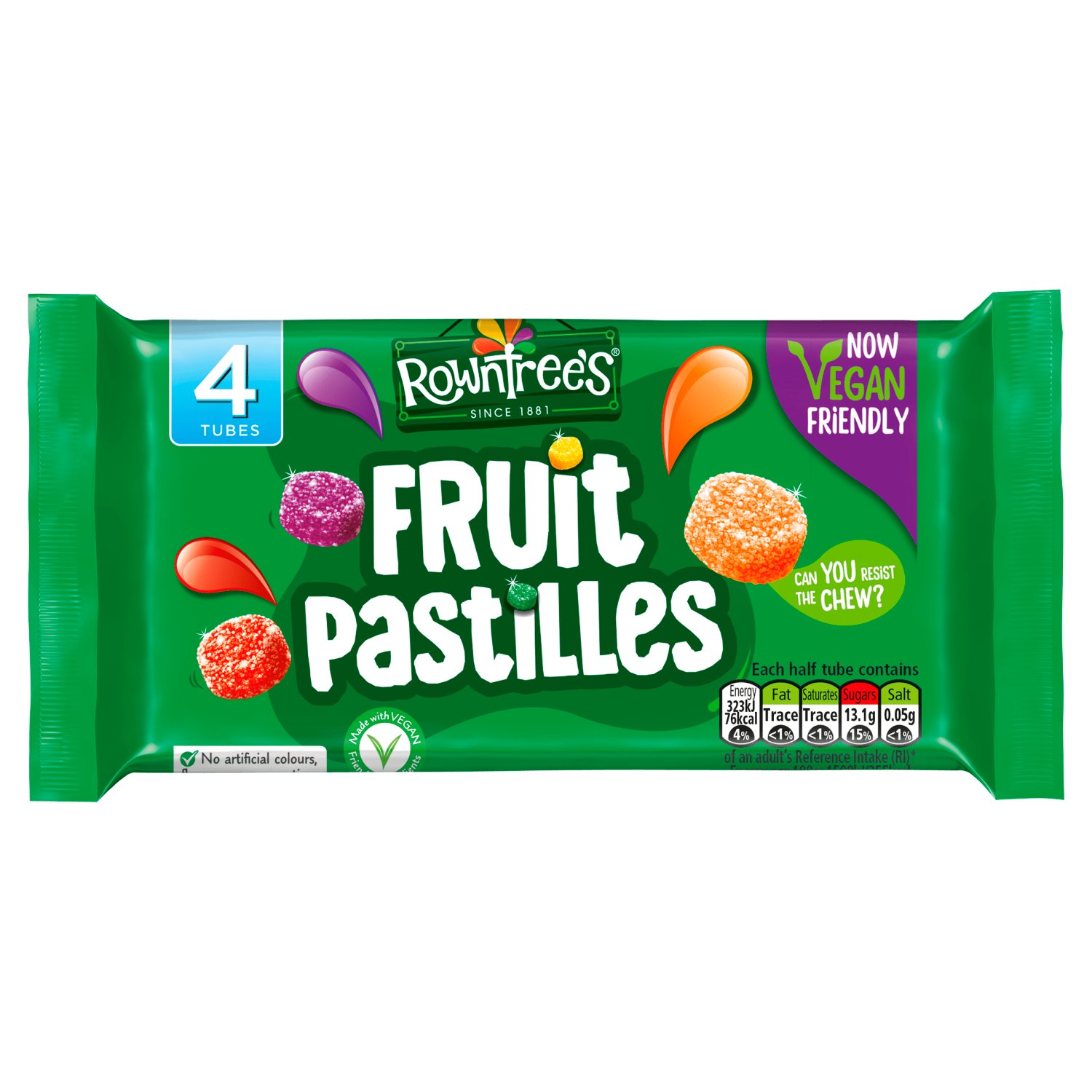 Rowntree's Fruit Pastilles Roll's 4 Pack (29.3 g)