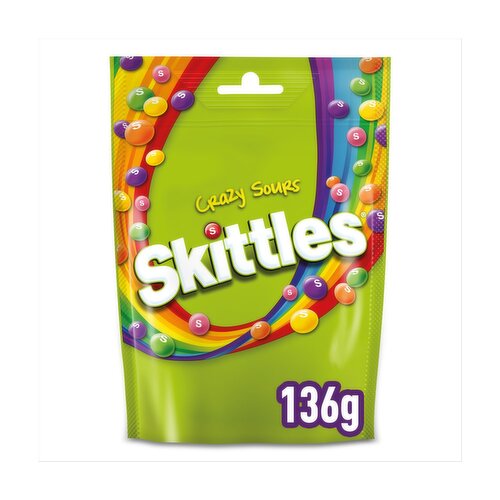 Skittles Sour Pouch 136 G Front En