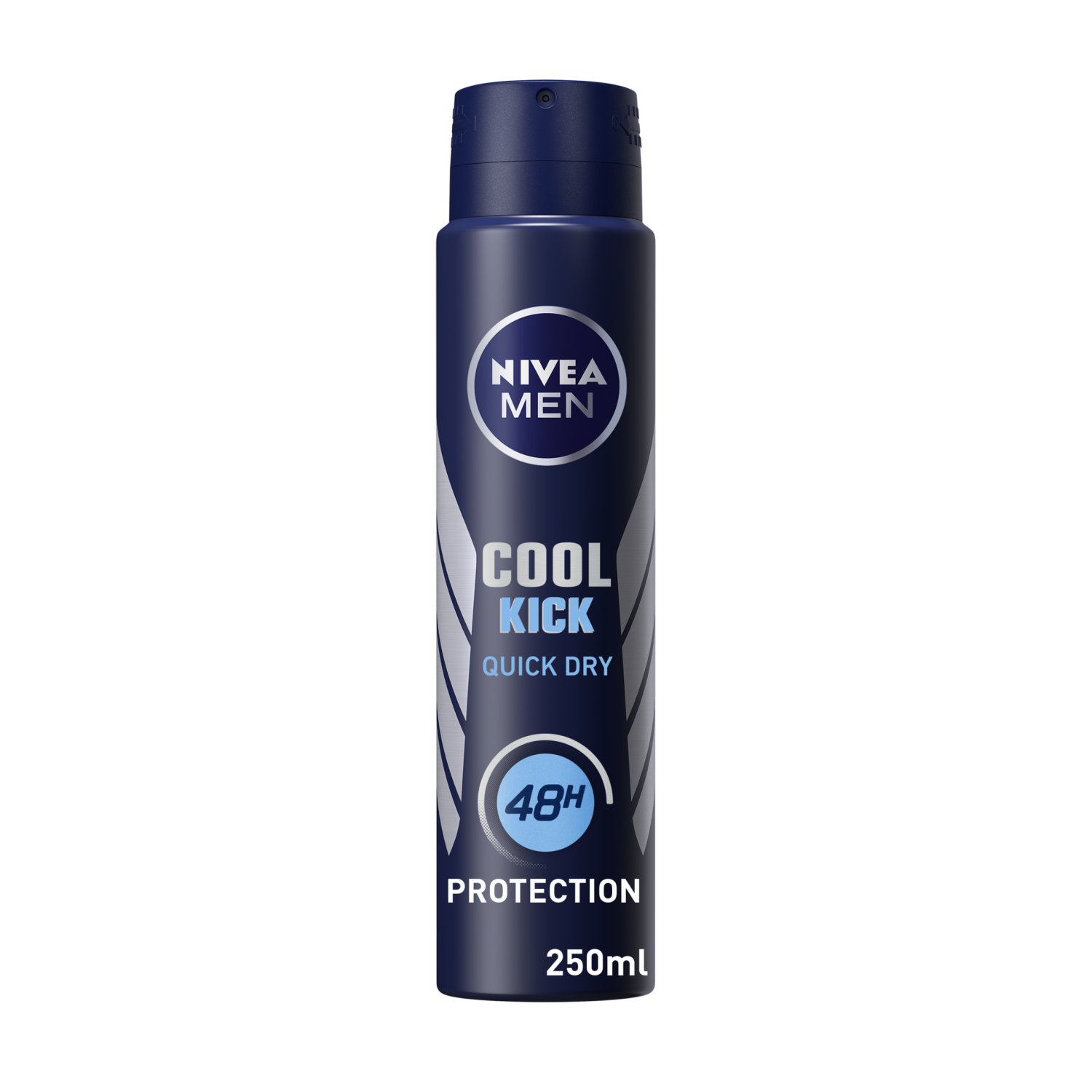 NIVEA MEN Cool Kick anti-perspirant deodorant spray instantly offers you vitalising freshness and gives you 48 hours reliable protection against sweat and body odour. The deodorant combines a fresh and comfortable skin feeling with care for your underarm skin.
Invigorating like a marine breeze... salty air with hints of sea grass, citrus scents floating gently on ocean waves...off on an adventure beneath a bright blue sky…
A perfect vitalizing freshness designed for men who want to extend the shower experience all day long !