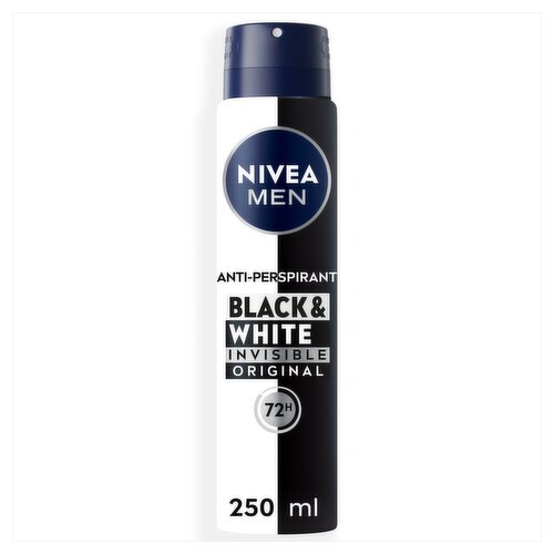 Nivea Men Black and White Invisible Original Anti-Perspirant Deodorant ...