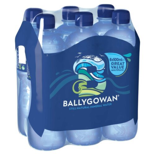 Ballygowan Still Irish Mineral Water 6 Pack (500 ml)