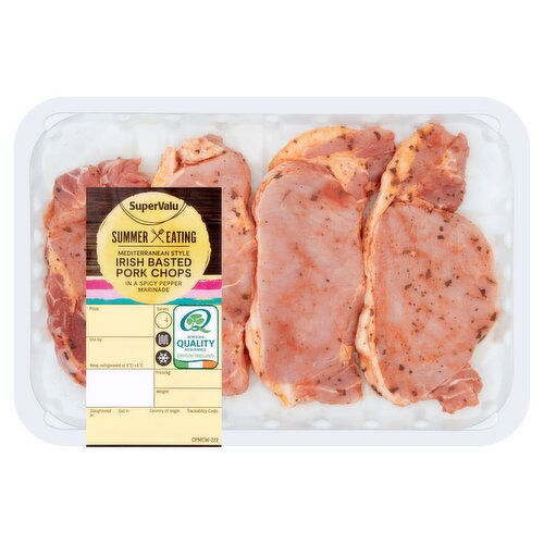 SuperValu Fresh Irish Mediterranean Basted Irish Pork Chops (425 g