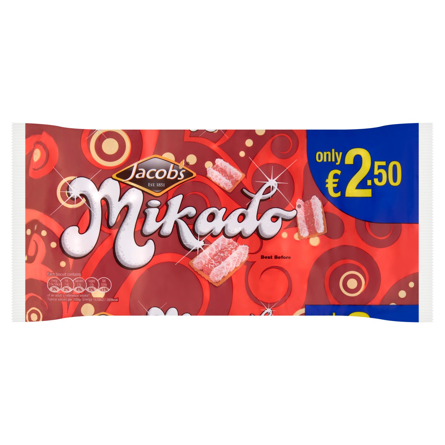 Jacobs Mikado €2.50 (250 g)