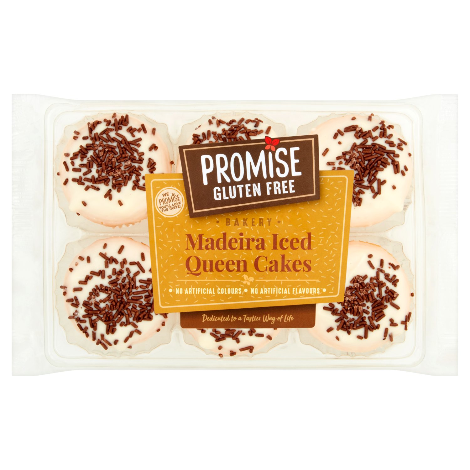 Promise Gluten Free Madeira Queen Cakes 6 Pack (180 g)