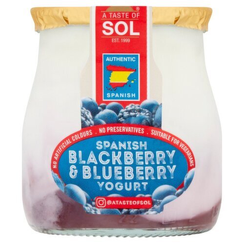 Sol Low Fat Yogurt Blueberry & Blackberry (135 g)