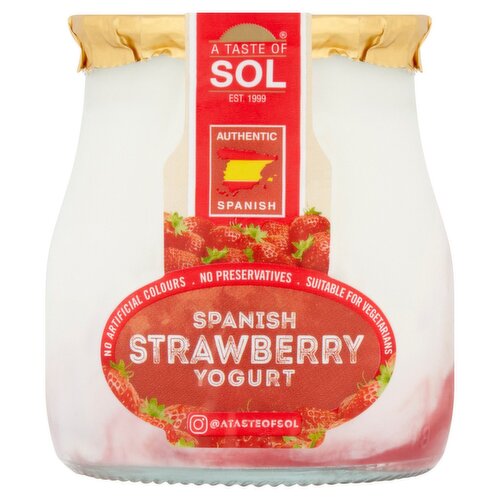 Sol Low Fat Strawberry Yogurt (135 g)