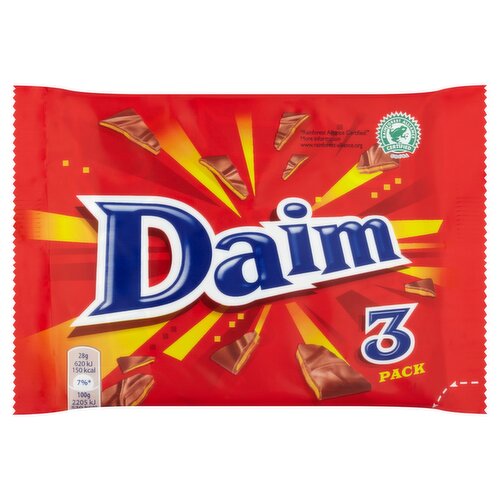 Cadbury Daim Chocolate Bar 3 Pack (28 g)