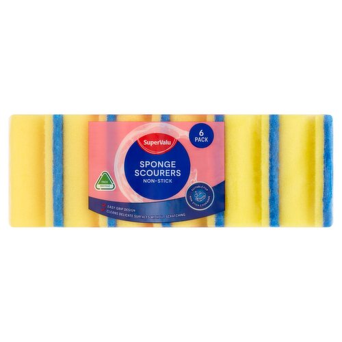 SuperValu Non Stick Sponge Scourers (6 Piece) Storefront EN