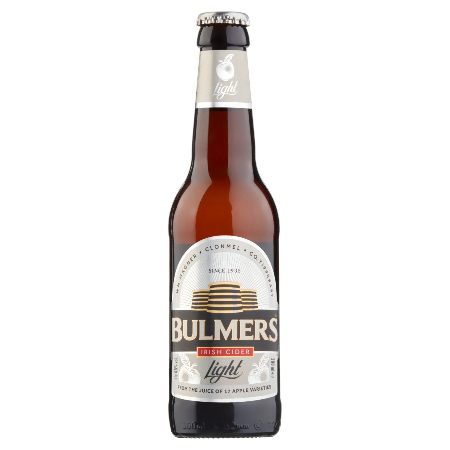 Bulmers Light Irish Cider Bottles 20 Pack (300 ml)