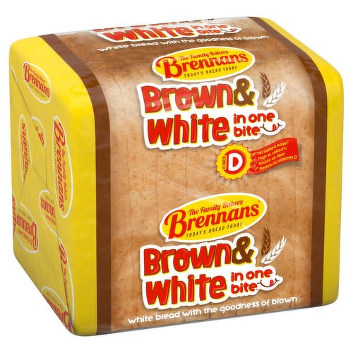 Brennans Brown and White Half Pan (390 g)