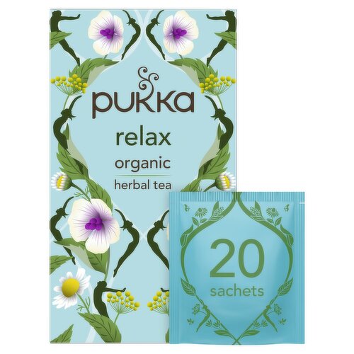 Pukka Organic Relax 20 Herbal Tea Sachets (40 g)