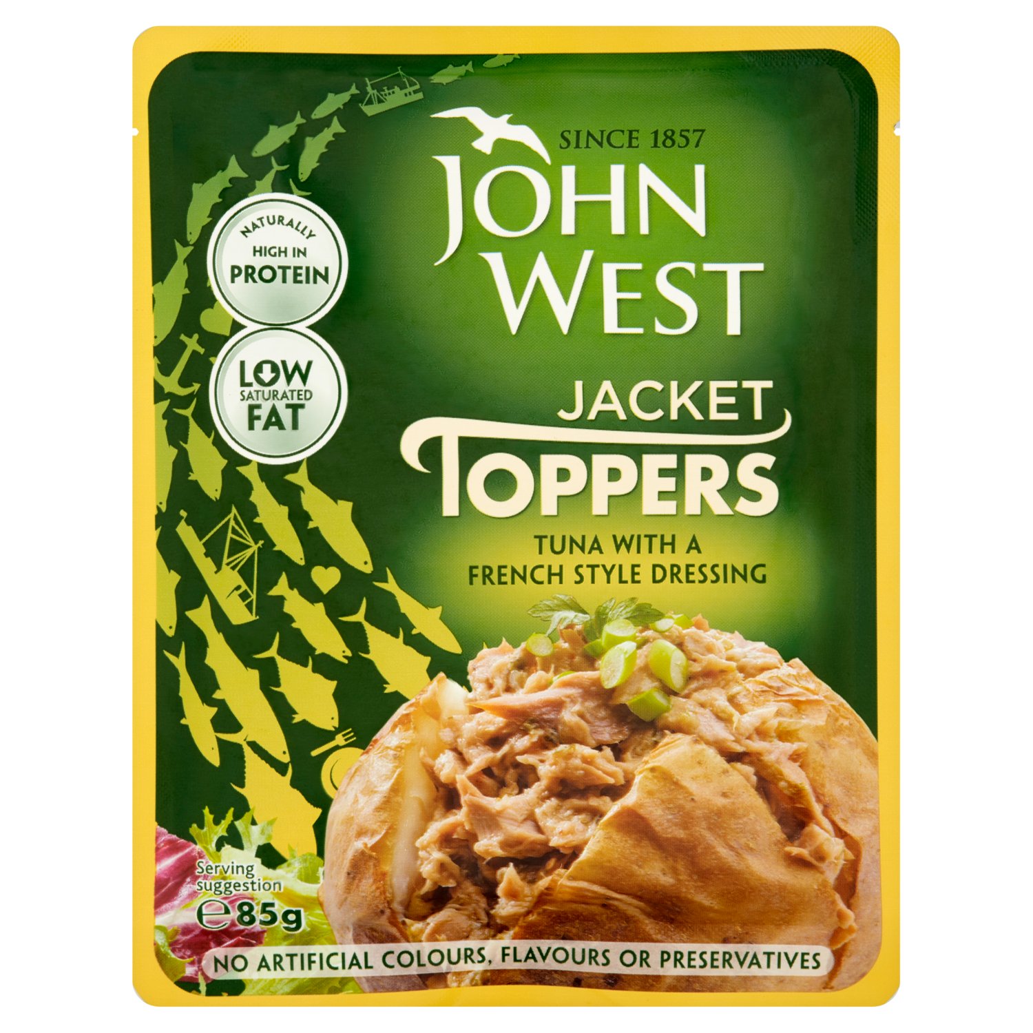 John West Jacket Toppers Tuna French Style Dressing (85 g)