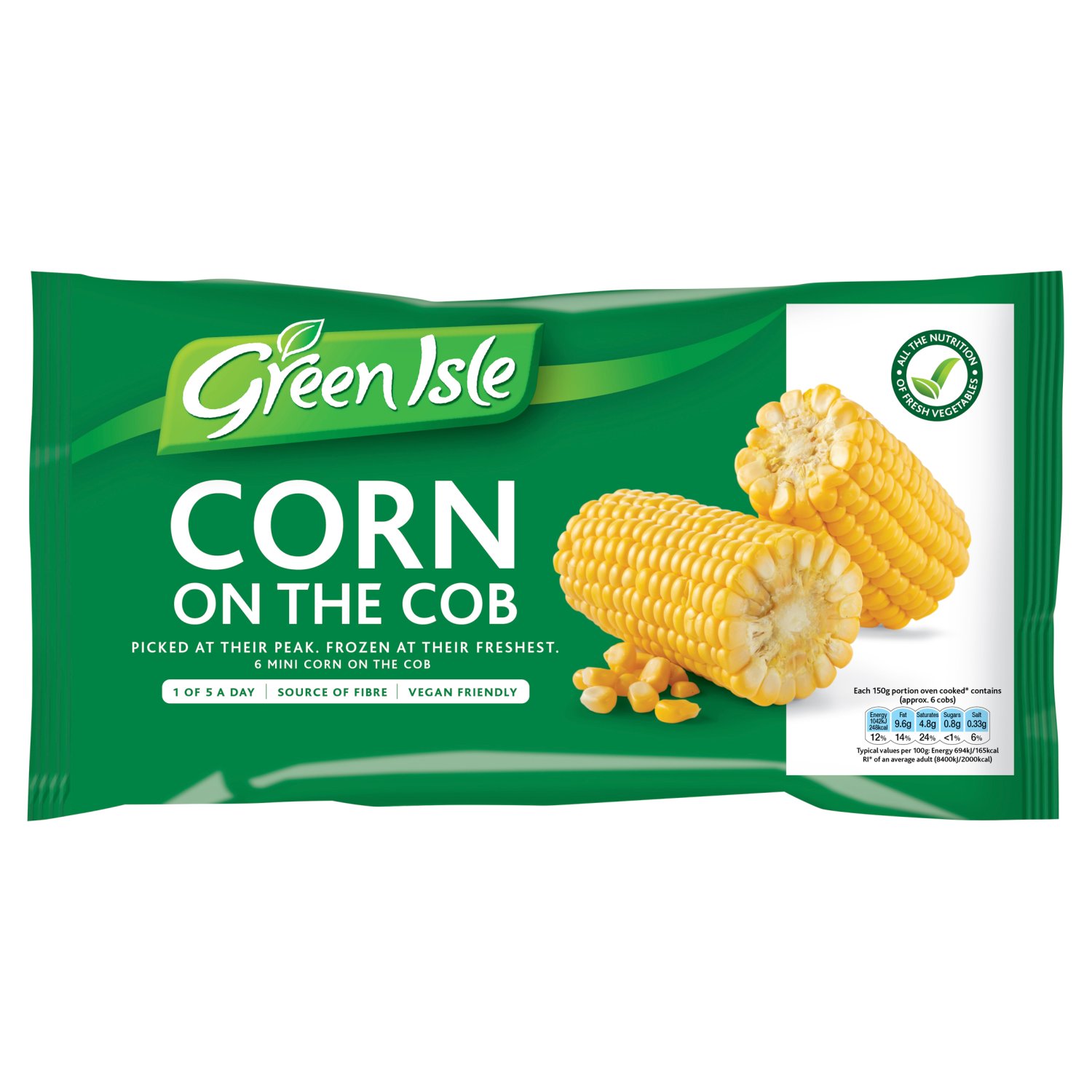 Green Isle Mini Corn On The Cob 6 Pack (600 g)