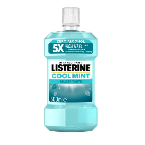 Listerine Cool Mint Milder Taste Mouthwash (500 ml)