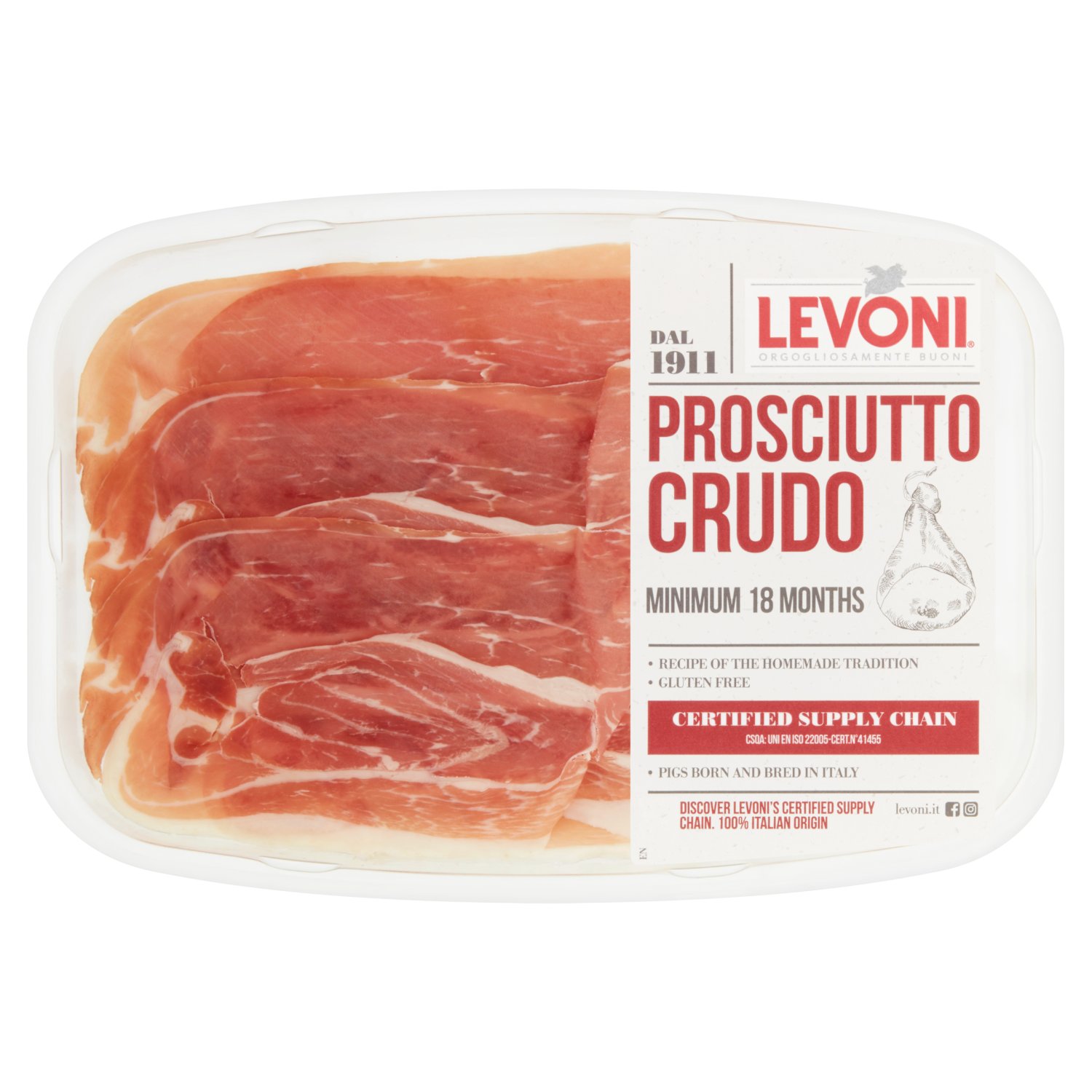 Levoni Prosciutto Crudo Slices (70 g)