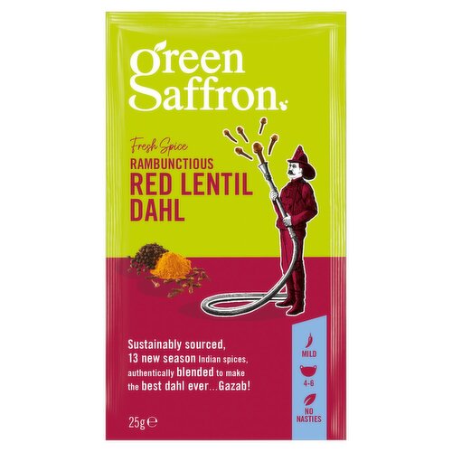 Green Saffron Red Lentil Sachet (25 g)