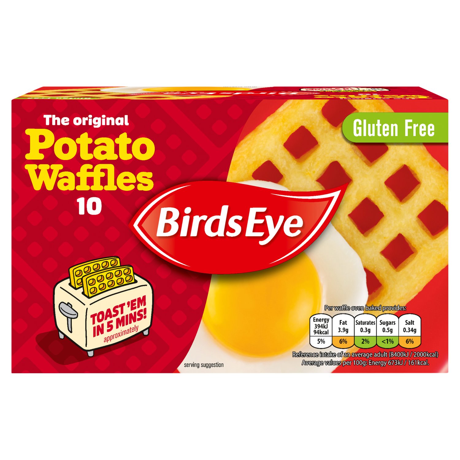 Birds Eye Potato Waffles 10 Pack (567 g)
