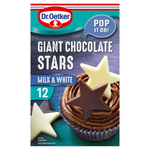 Dr. Oetker Giant Milk & White Chocolate Stars (20 g)