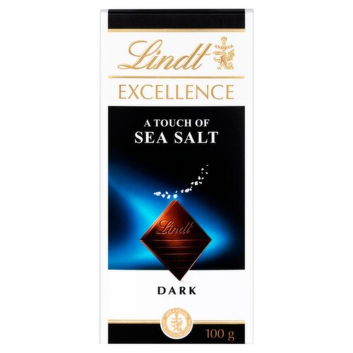 Lindt Excellence Sea Salt Dark Chocolate Bar  (100 g)