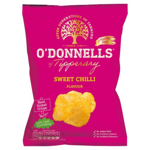 O'Donnells of Tipperary Sweet Chilli Crisps (125 g)