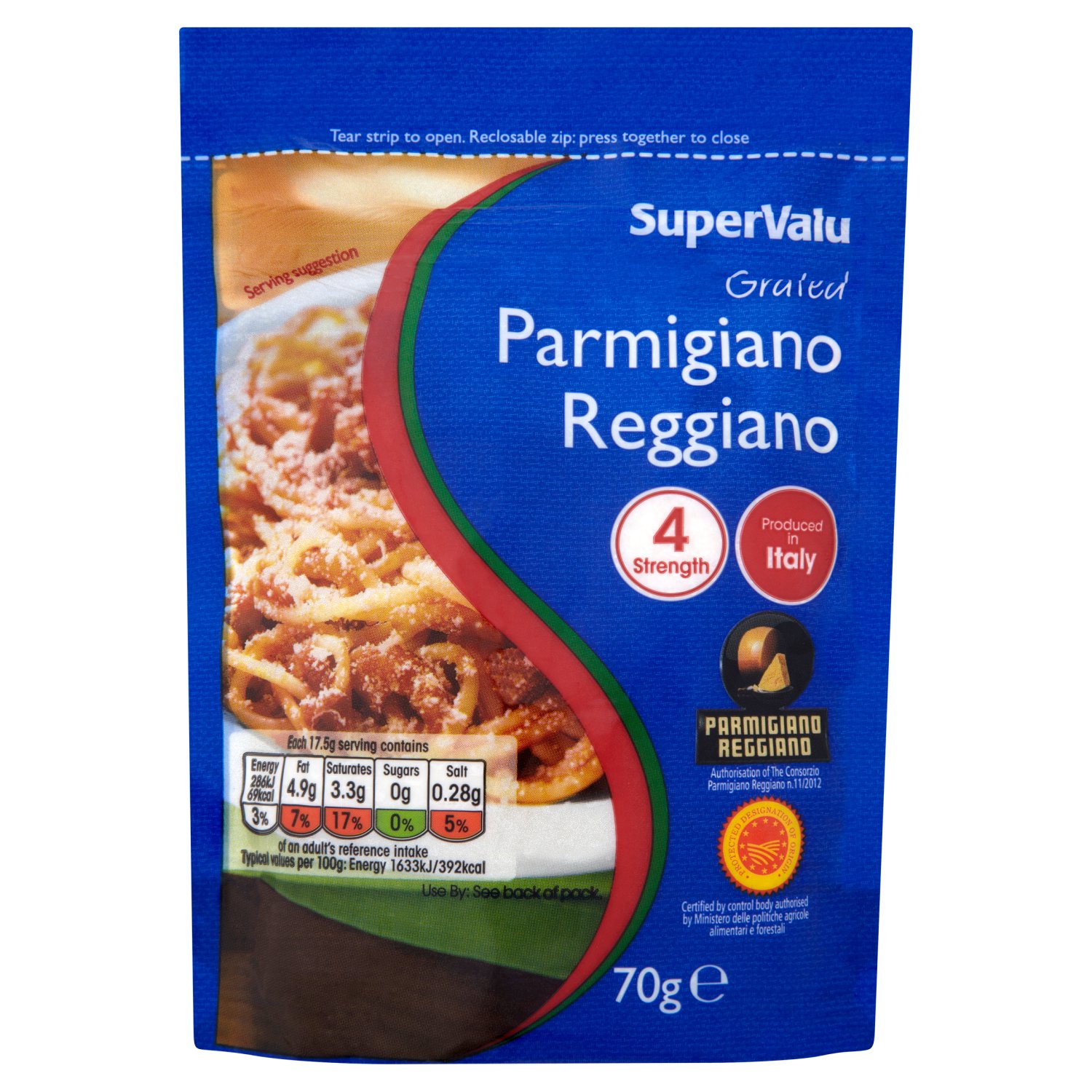SuperValu Parmigiano Reggiano Grated Cheese  (70 g)