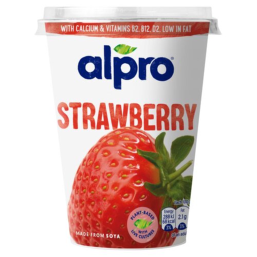 Alpro Strawberry Yogurt (500 g)