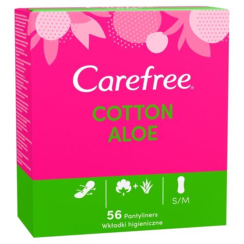 Carefree Cotton Aloe Panty Liners (56 Piece)