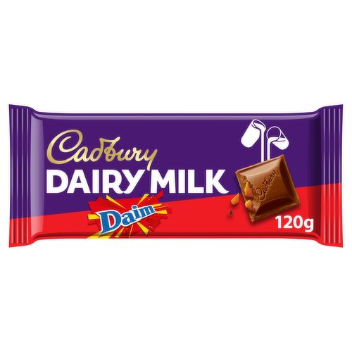 Cadbury Dairy Milk Daim Chocolate Bar (120 g)