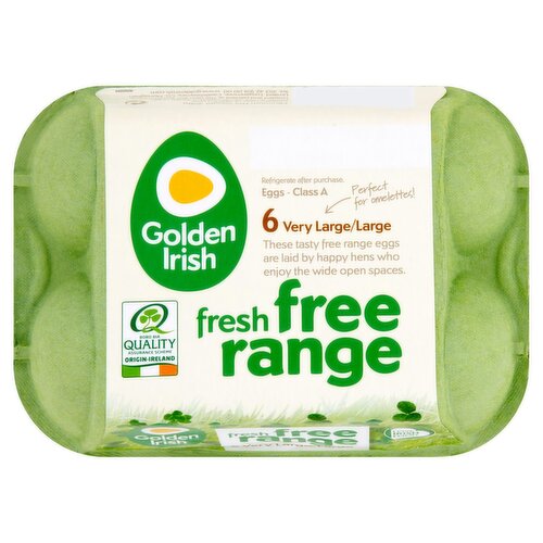 Golden Irish Free Range Very Large/Large Eggs (6 Piece) - Storefront EN