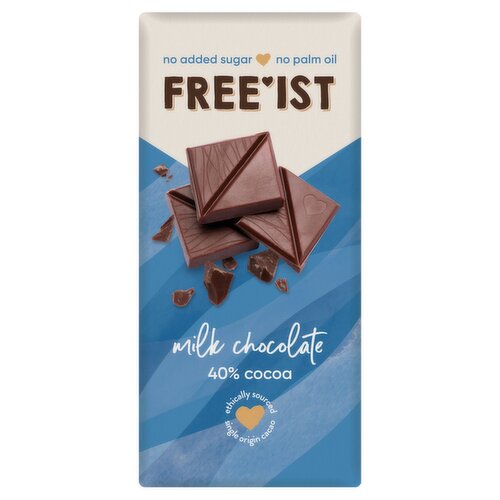 Free'ist No Added Sugar Milk Chocolate 40% Cocoa (70 g)