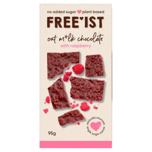 Free'ist No Added Sugar Oat Milk Chocolate With Raspberry (95 g)