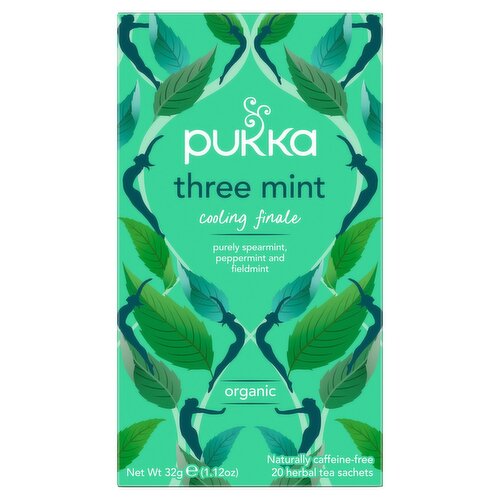 Pukka Three Mint Organic Tea Sachets (32 g)