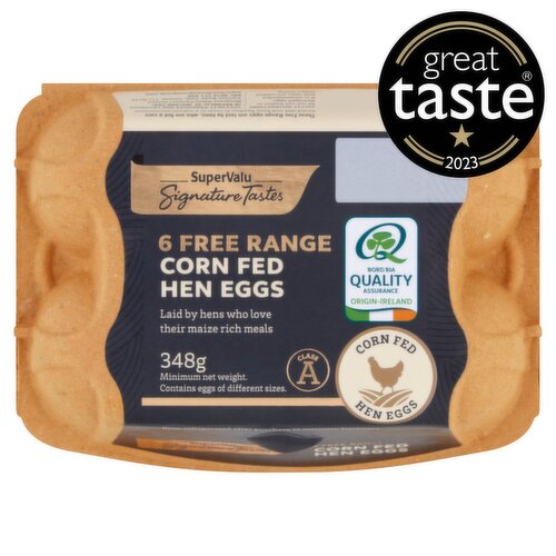 Signature Tastes Free Range Corn Fed Eggs (6 Piece)