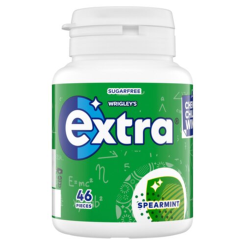 Wrigley's Extra Spearmint Chewing Gum Bottle 46 Pieces (64 g)