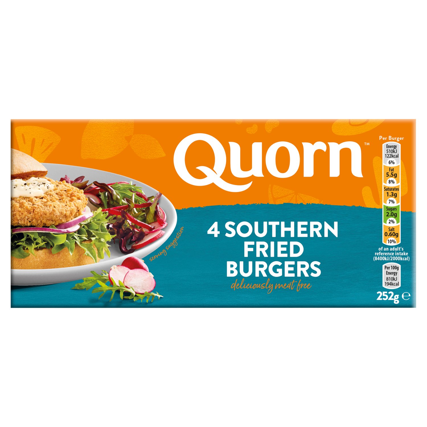 Quorn Southern Fried Burgers (252 g)