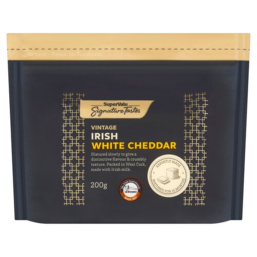 Signature Tastes Vintage Irish White Cheddar (200 g)