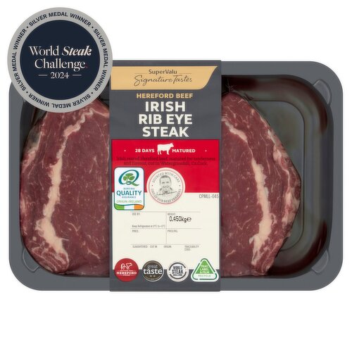 Signature Tastes Irish Hereford Beef Rib Eye Steak (450 g)